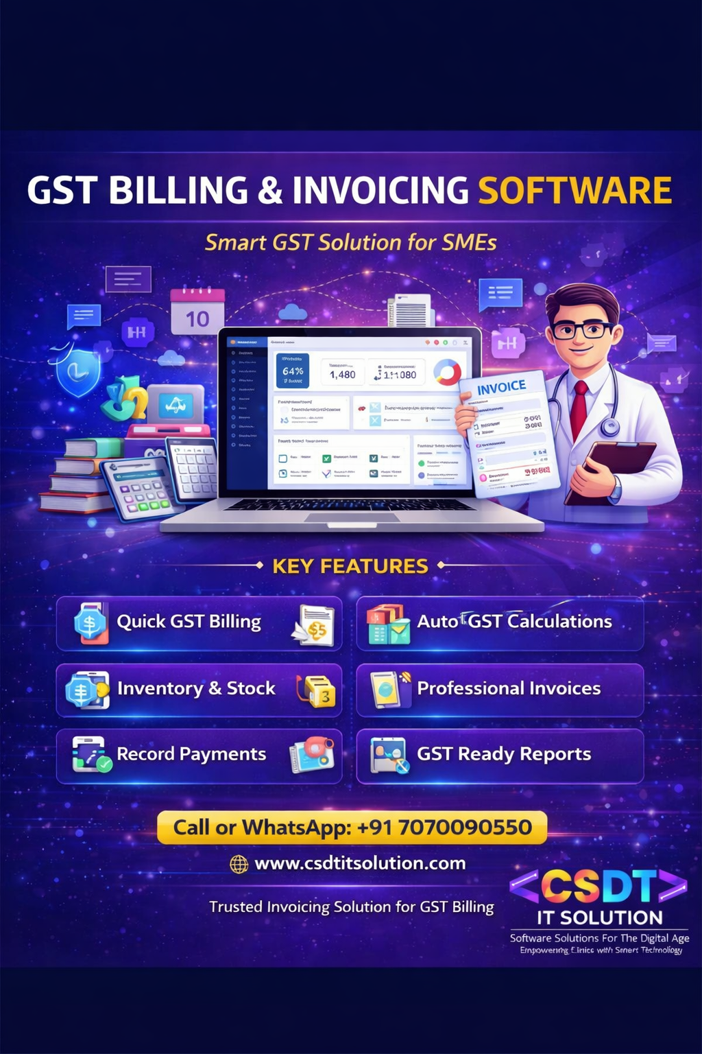 Invoice Billing Software Developed by CSDT IT Solution